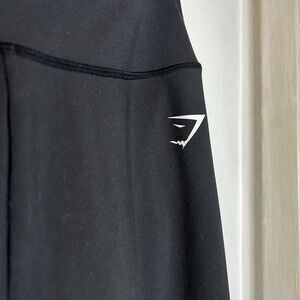 Gymshark Black Leggings with White Logo